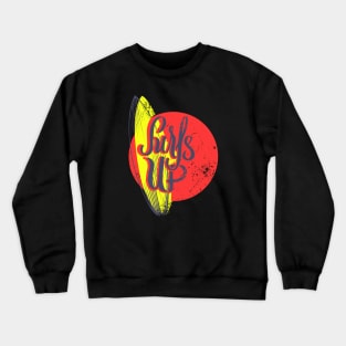 Surfs Up vintage Surfer Gift Crewneck Sweatshirt